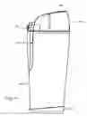 Fig. 12 - Container with controlled-opening lid
