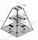 Fig. 01 - Hierarchical, multi-dimensional, strategy board game apparatus and playing method