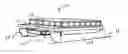 Fig. 01 - Stowable ramp for a pontoon boat