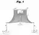 Fig. 02 - Basketball return net with pivot wings
