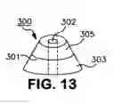 Fig. 14 - Dielectric resonator with variable diameter through hole and filter with such dielectric resonators