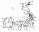 Fig. 01 - Elliptical exercise equipment with stowable arms