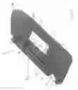 Fig. 04 - Molded visor with integral vanity frame