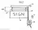 Fig. 08 - Retractable self-leveling ceiling sign hanger