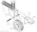 Fig. 01 - Shopping cart with trailing end brake kit
