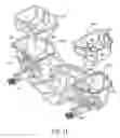 Fig. 10 - Reduced-size vehicle with complementary internal compartments and suspension system components