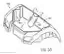 Fig. 20 - Reduced-size vehicle with complementary internal compartments and suspension system components