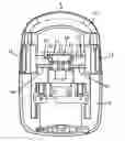 Fig. 01 - Battery operation device with battery pack release mechanism