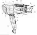 Fig. 01 - Hair dryer with static atomizing device