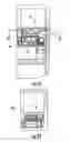 Fig. 13 - Ice maker and dispenser for a bottom mount refrigerator