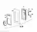 Fig. 19 - Ice maker and dispenser for a bottom mount refrigerator