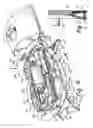 Fig. 12 - Barbecue grill with frame and mounting assembly