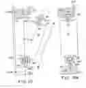 Fig. 11 - Disposable fluid separation device and manifold assembly design with easy change-out feature