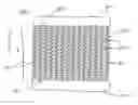 Fig. 01 - Patterned electrical foil heater element having regions with different ribbon widths