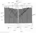 Fig. 07 - Patterned electrical foil heater element having regions with different ribbon widths
