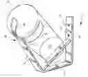 Fig. 01 - Container support and mounting bracket