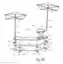 Fig. 43 - Portable bar with portable barbecue