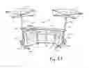 Fig. 44 - Portable bar with portable barbecue