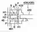 Fig. 01 - Developing apparatus and process cartridge with protrusions between the bearing and the shaft