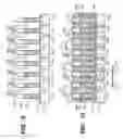 Fig. 09 - Flash memory cell arrays having dual control gates per memory cell charge storage element