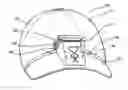 Fig. 01 - Headwear visor storage system