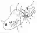 Fig. 01 - Grass and leaf collector bag for a lawn tractor