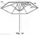 Fig. 14 - Trans-membrane solar energy lighting device