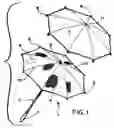 Fig. 02 - Combination of a shade and rain umbrella with an emergency indication on the rain cover
