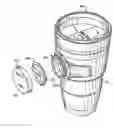 Fig. 01 - Beverage container having a display