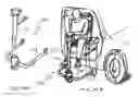 Fig. 40 - Patient transfer system with associated frames and lift carts