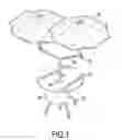 Fig. 02 - Table with multiple sunshades