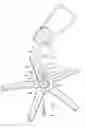 Fig. 01 - Base coupling structure of a height adjustable chair