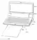 Fig. 01 - Compact personal digital assistant having in-built printer