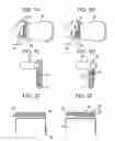 Fig. 06 - Clamshell portable wireless terminal with an upper housing and a lower housing connected to each other through a hinge with a built-in antenna housed in a projection section near the hinge