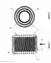 Fig. 02 - Compact superconducting current limiting component in coil configuration with low inductance