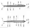 Fig. 40 - Disposable absorbent articles having multiple absorbent core components including replaceable components