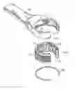 Fig. 01 - Pipe wrench having a fixed positioning ring