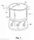Fig. 02 - Self stirring, heating and cooking assembly having interchangeable stirring devices