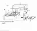 Fig. 01 - Sewing machine to which embroidery frame moving device is detachably attachable