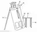 Fig. 01 - Golf bag having integrated seating platform