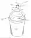 Fig. 01 - Article for displaying indicia and holding an object above a container lid