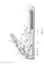 Fig. 16 - Palm size surgical stapler for single hand operation