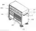 Fig. 01 - LOCKING SYSTEM FOR TOP BOX MOUNTED ON ROLL-AWAY CABINET