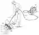 Fig. 01 - Water floor broom with clean-up squeegee