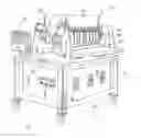 Fig. 01 - Comestible product sheeter with rear access