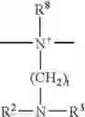 Fig. 22 - Linear polyamino and/or polyammonium polysiloxane copolymers I