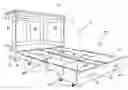 Fig. 01 - Folding cabinet bed with telescoping slide-out support platform