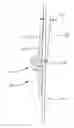 Fig. 01 - Spring and hinge assembly for installing a door on toilet partitions