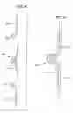 Fig. 07 - Spring and hinge assembly for installing a door on toilet partitions