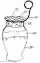 Fig. 01 - Method and device for assembling a grid over the opening of a floral vase/container